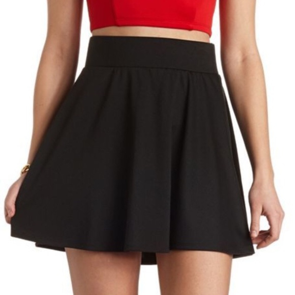 Black skater skirt